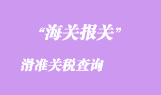 滑準關(guān)稅查詢
